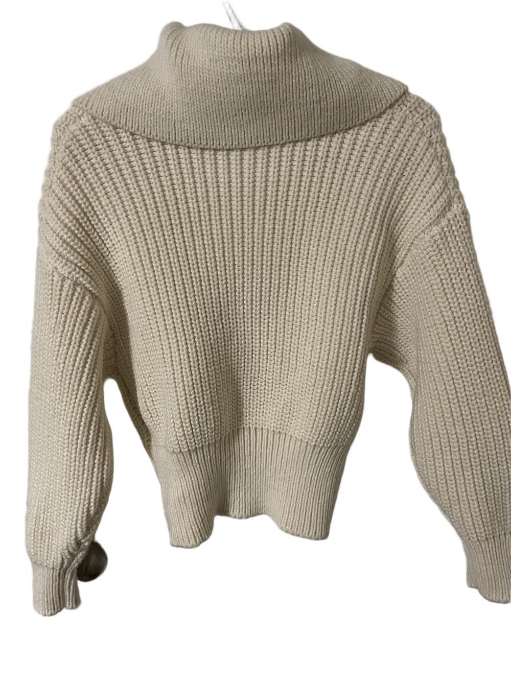 H&M Cream Ribbed Collared Sweater Size XS - Picture 4 of 4